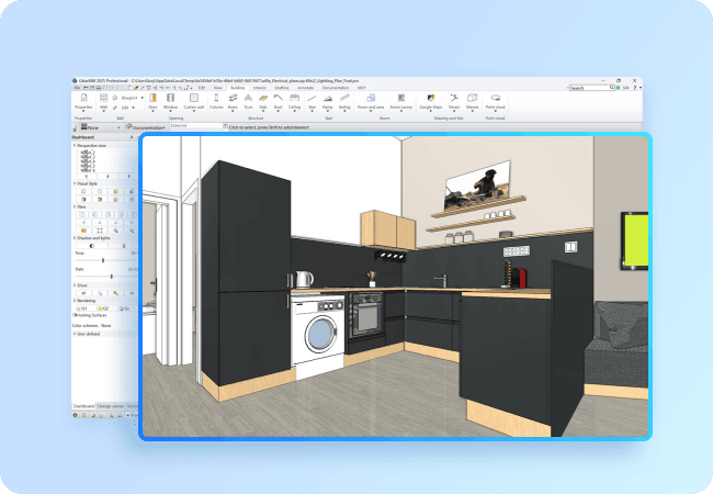 Projeto de cozinha no ARCHLine.XP